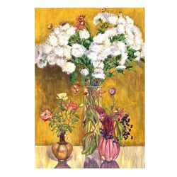 ORIGINAL  WATERCOLOR PAINTING flowers bouquet still life Picture on the wall gift Artwork