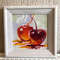 red berries framed painting