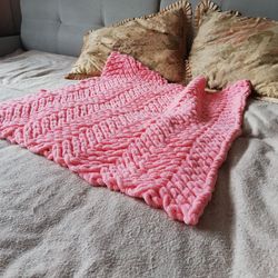 Baby blanket newborn size blanket pastel bedding
