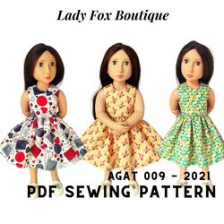 A Girl For All Time doll dress pattern