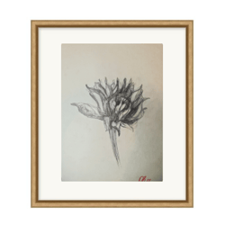Botanical Art Print with flowers- unique illustration plant, Digital Printable