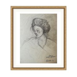 Portrait Art Print with woman, illustration girls,Gift for Mom,Digital Printable