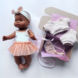 Sets outfit for Paola Reina 13 inch dolls, ballerina outfit for Minikane doll 13 inch