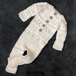 Newborn photo outfit Organic cotton baby romper