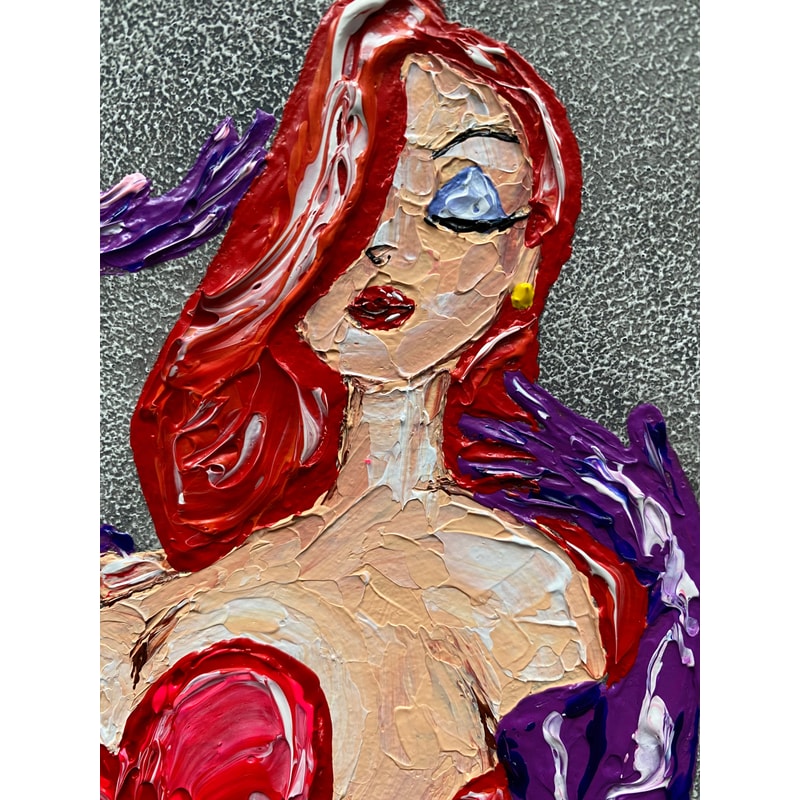 Jessica Rabbit Painting Jessica Rabbit Wall Art / Jessica Rabbit Painting / Who Fram | Inspire ...