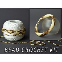 Beaded bracelet diy, summer beaded bracelet kit, seed bead kits, needlework kit, DIY jewelry, bracelet diy gift, kit for girl, rope kit,  Do It Yourself