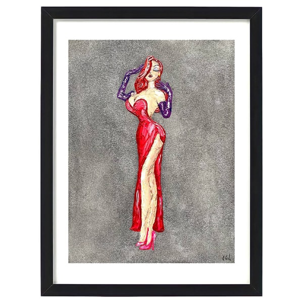 Jessica Rabbit Wall Art / Jessica Rabbit Painting / Who Fram | Inspire ...