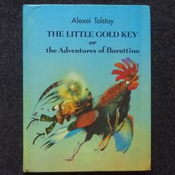 Little Gold Key. Tolstoy. Rare book Koshkin Russian literature Children book Vintage illustrated kids books