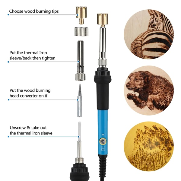 Wood Burning Pyrography Kit 28 Piece Set | Inspire Uplift