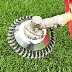 steel wire brush trimmer head