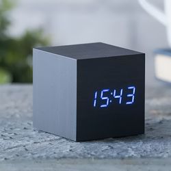 real wood alarm clock