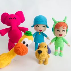 Pocoyo toy sets from 5 to 13 toys
