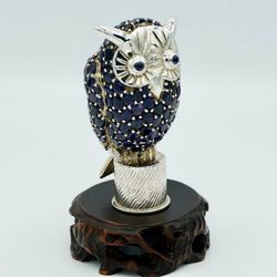 Sterling Silver Owl Figurine