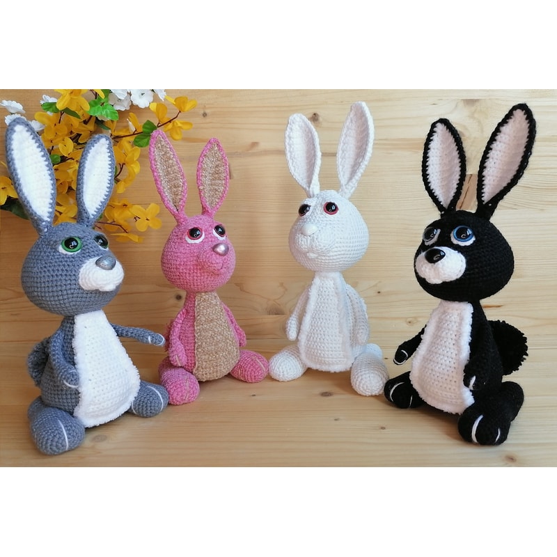Crochet pattern Bunny (rabbit) - digital pattern PDF | Inspire Uplift