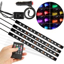 Car LED Strip Lights with Remote