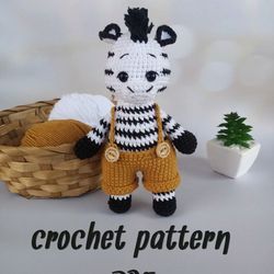 Crochet Pattern Zebra PDF