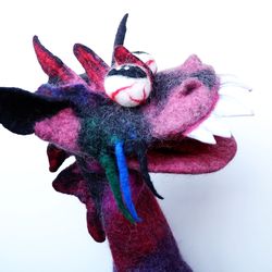 Dragon,  monster puppet puppet for puppet theater, glove doll