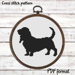 Beagle cross stitch pattern PDF, Dog decor embroidery design, Dog lover gift, Beginner embroidery, simple cross stitch