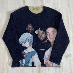Anime Tapestry Sweatshirt ft. Evangelion, Eminem, Snoop Dogg