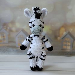 zebra toy,plush zebra toy,crochet zebra toy,soft zebra,handmade zebra toy