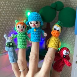 Pocoyo finger puppets 8 pcs