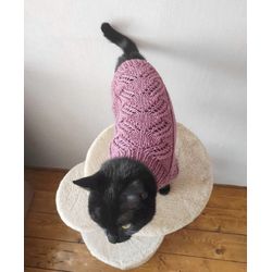 Cats sweaters Jumper for cat Sphynx cat sweater Outfit for cat Pets clothes Hand knitted jumper for pet Small dog jumper