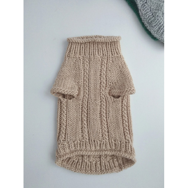 wool knitted dog sweater