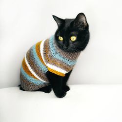 Cat apparel Cats sweaters Knitted clothes for pets jumper for cats dog sweater Autumn cat sweater Knitwear for cat