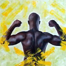 African American Painting African Man Artwork Figurative Art African People Oil Painting