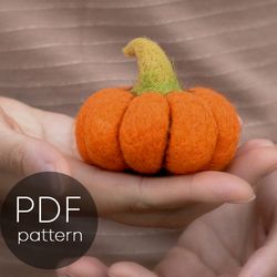 Felting tutorial for beginners. Halloween decor pumpkin pdf