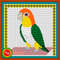 Caique cross stitch pattern