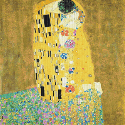 pdf counted vintage cross stitch pattern | kiss | gustav klimt 1908-1909 | 6 sizes