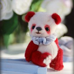 Aria Bear bear, panda, miniature, little bear, teddy bear, teddy miniature, for dolls, for blythe, doll toy, fur doll, f