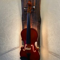 Violin lamp, Wall sconce, Gift for musician, Rustic home decor, Home decor, Wall accessories