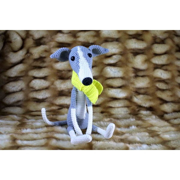 Fun Greyhound Pattern Crochet Greyhound Pattern Crochet Whippet Pattern Dog Croche | Inspire ...