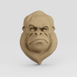 3D Model STL CNC Router file 3dprintable Totem Gorilla