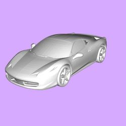 Beauty 1 3d Model Car STL 3D Printing Unknown Ferrari