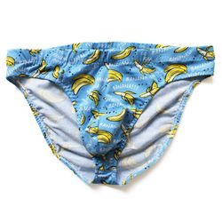 Bananas Mens Briefs Front Pouch Cotton Bikini Brief - Alden