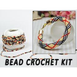 diy jewelry kit, bracelet making kit, kit to make, bead kit bracelet, kit for adults, diy craft project