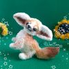 Crochet fox toy, Fennec fox plush, Realistic animal toy (6).jpg