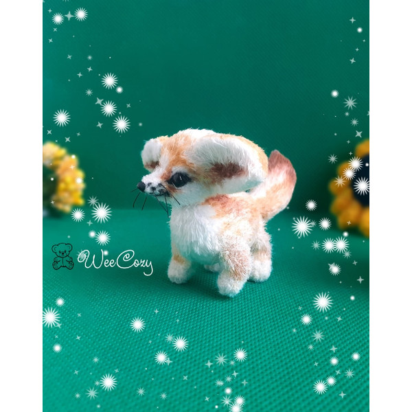 Crochet fox toy, Fennec fox plush, Realistic animal toy (7).jpg