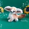 Crochet fox toy, Fennec fox plush, Realistic animal toy (8).jpg