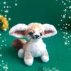 Crochet fox toy, Fennec fox plush, Realistic animal toy (9).jpg