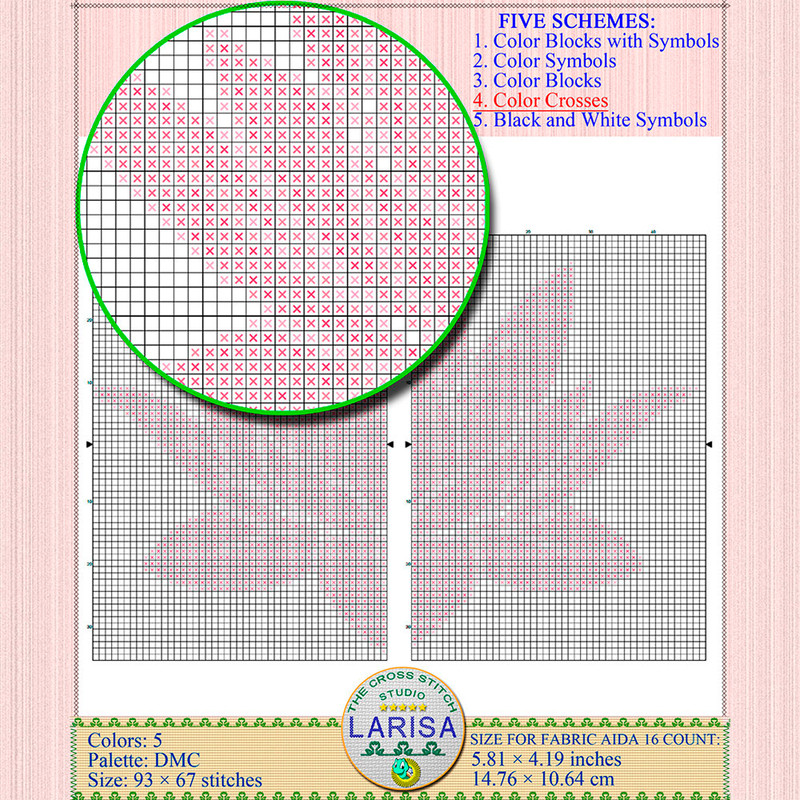 Flower Cross Stitch Pattern