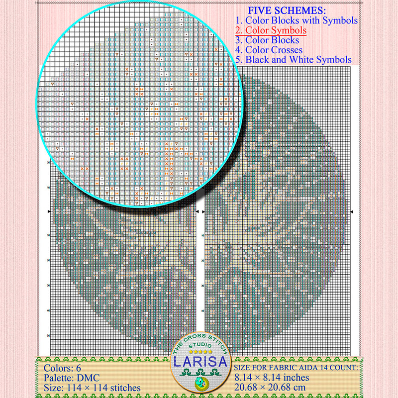 Gold Lotus Flower Cross Stitch Pattern