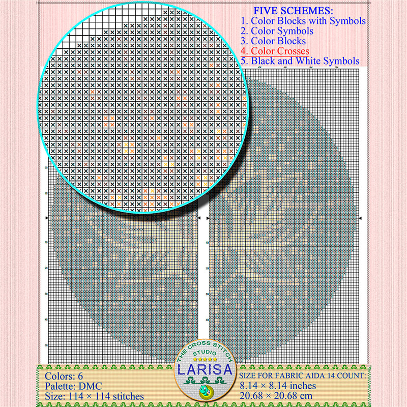 Lotus Flower Cross Stitch Pattern