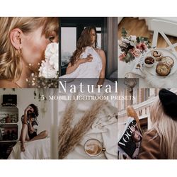 natural lightroom presets, mobile lightroom presets, natural presets, no filter preset, natural preset, photo filters