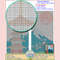 Buddhist monument cross stitch pattern