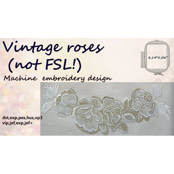 Vintage-roses-design-machine-embroidery