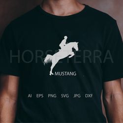 rider on horse. jumping